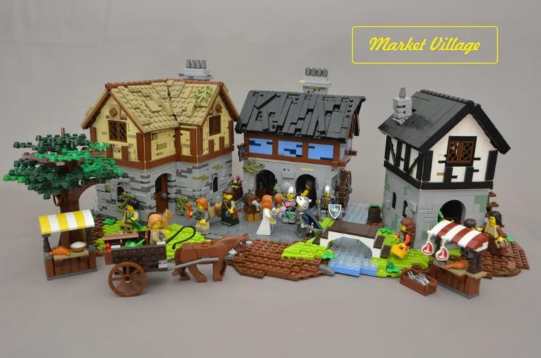 LEGO IDEAS Market Village Project Creation by Commander Brick Achieves 10 000 Supporters