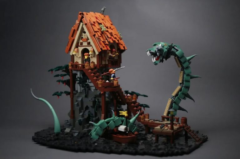 LEGO IDEAS The Legend of the Sea Serpent Project Creation by jackotrebel Achieves 10 000 Supporters
