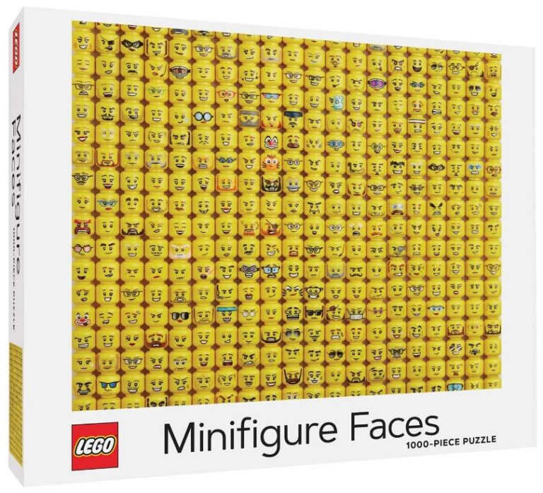 LEGO Minifigures Face 1000 Piece Jigsaw Puzzle Front Box