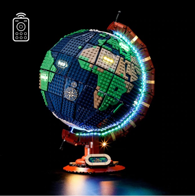 Lightailing Custom LEGO Lighting Kit for LEGO IDEAS Globe 21332