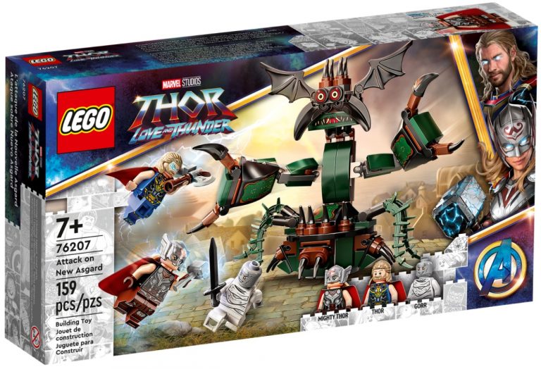 Disney Avengers LEGO Marvel Studios Thor Love & Thunder 76207 Attack on New Asgard Front Box April 2022 Release Date