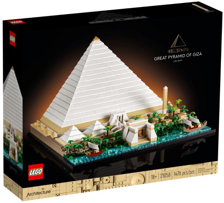 18+ LEGO Architecture 21058 Great Pyramid of Giza Egypt Summer August 2022 Release Date Front Box