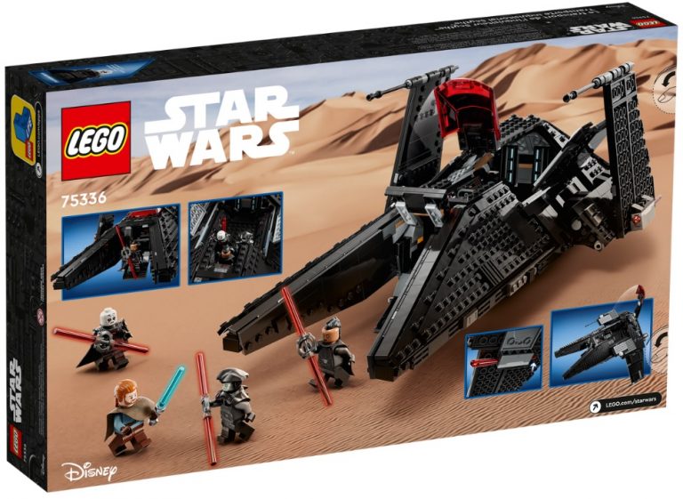 Disney LEGO Star Wars 75336 Inquisitor Transport Scythe Summer August 2022 Back Box