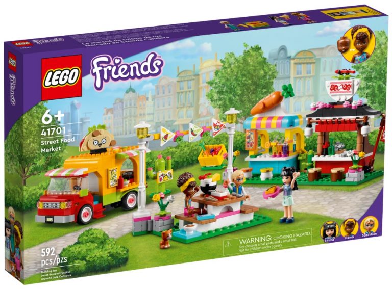 LEGO Friends 41701 Street Food Market Front Box