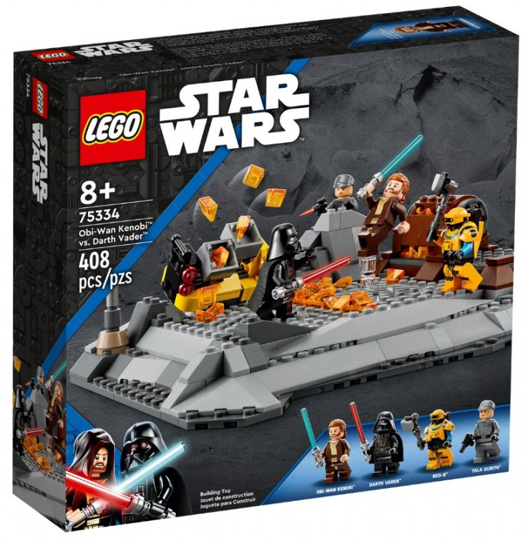 Disney LEGO Star Wars 75334 Obi-Wan Kenobi vs. Darth Vader Battlefield August 2022 Release Date Front Box