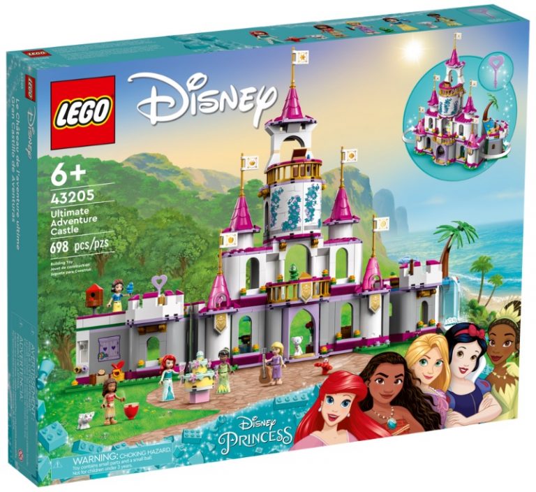 LEGO Disney Princess 43205 Ultimate Adventure Castle Summer August 2022 Release Date Front Box