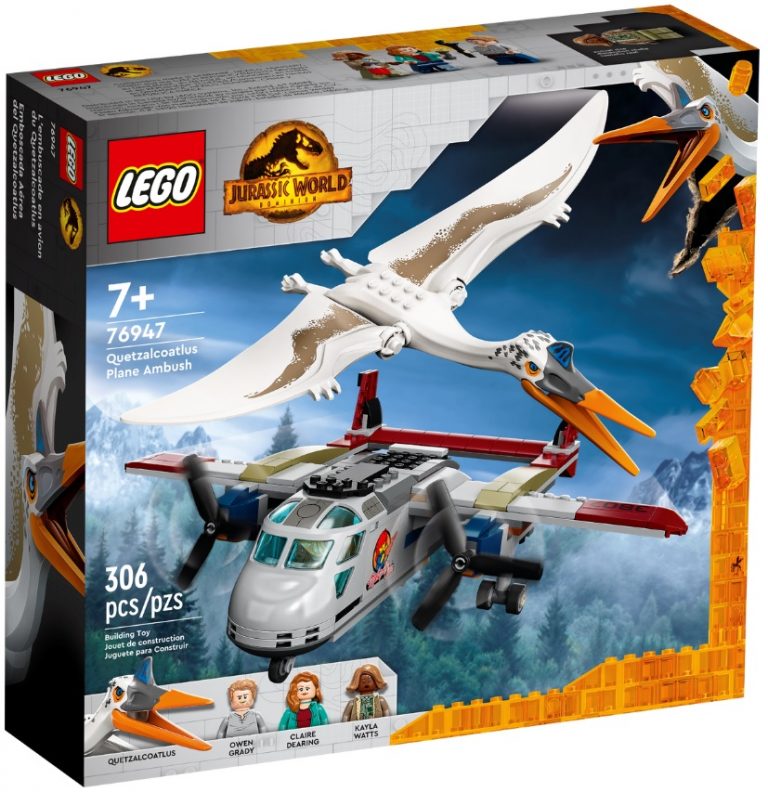 LEGO Jurassic World Dominion 76947 Quetzalcoatlus Plane Ambush Front Box April 2022 Release Date