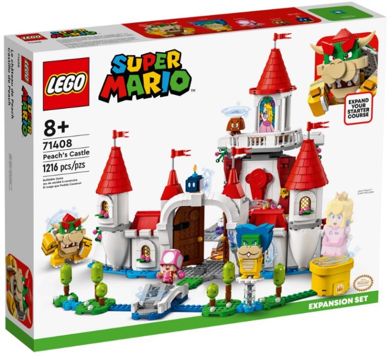 LEGO Super Mario 71408 Peach’s Castle Expansion Set Summer August 2022 Release Date Front Box