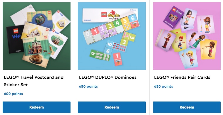 LEGO VIP Rewards Center: Postcard & Stickers, Duplo Dominoes & Friends Pair Cards - Toys N Bricks