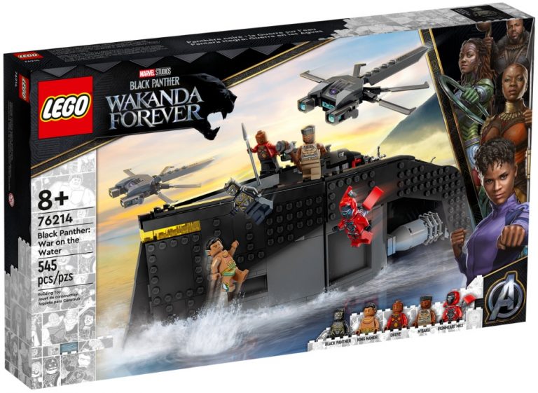 LEGO Marvel Black Panther Wakanda Forever 76214 War on the Water October 2022 Release Date Front Box