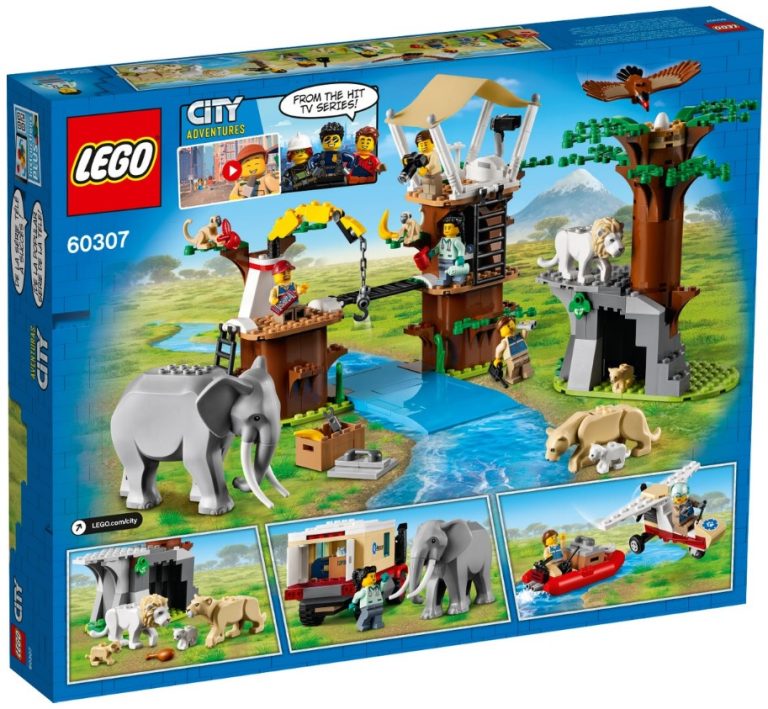 LEGO City 60307 Wildlife Rescue Camp Back Box