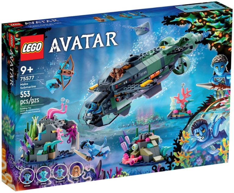 LEGO Avatar The Way of Water 75577 Mako Submarine Front Box January 2023 Release Date