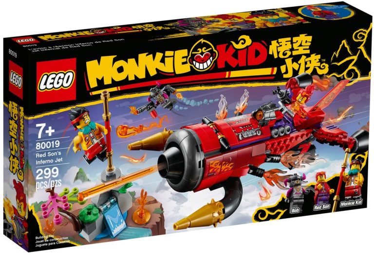 LEGO Monkie Kid 80019 Red Son's Inferno Jet Front Box