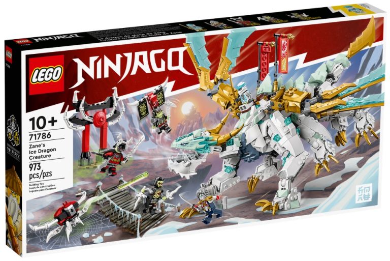 LEGO Ninjago 71786 Zane’s Ice Dragon Creature January 2023 Release Date Front Box