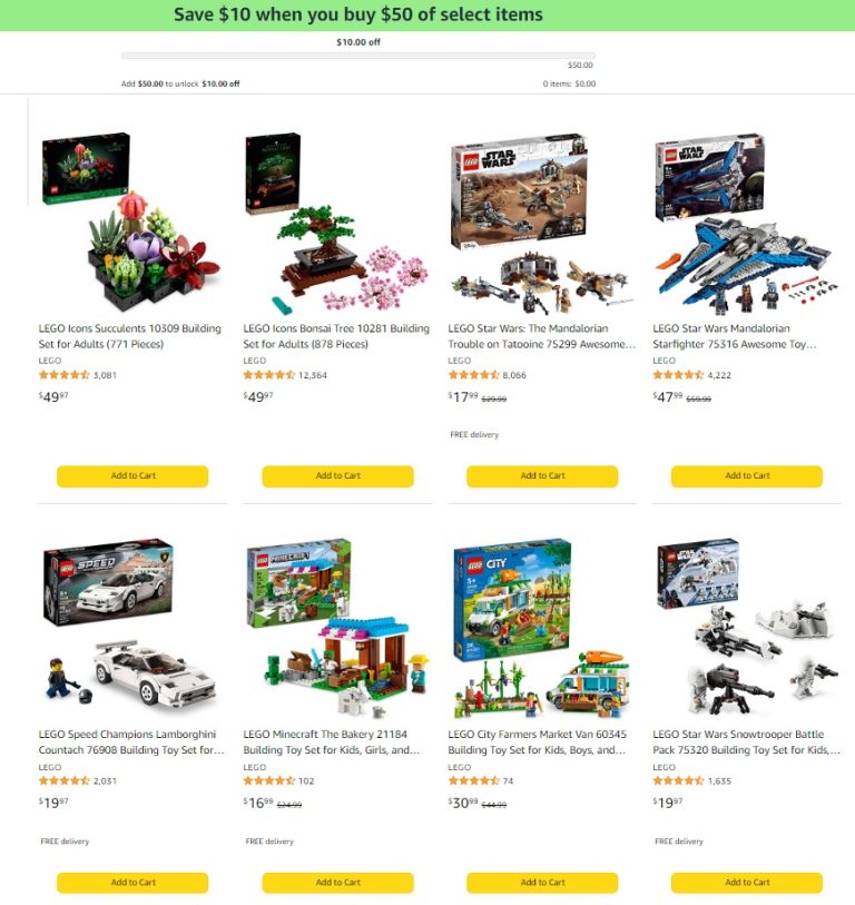 Amazon US LEGO December 2022 Promotion Deal