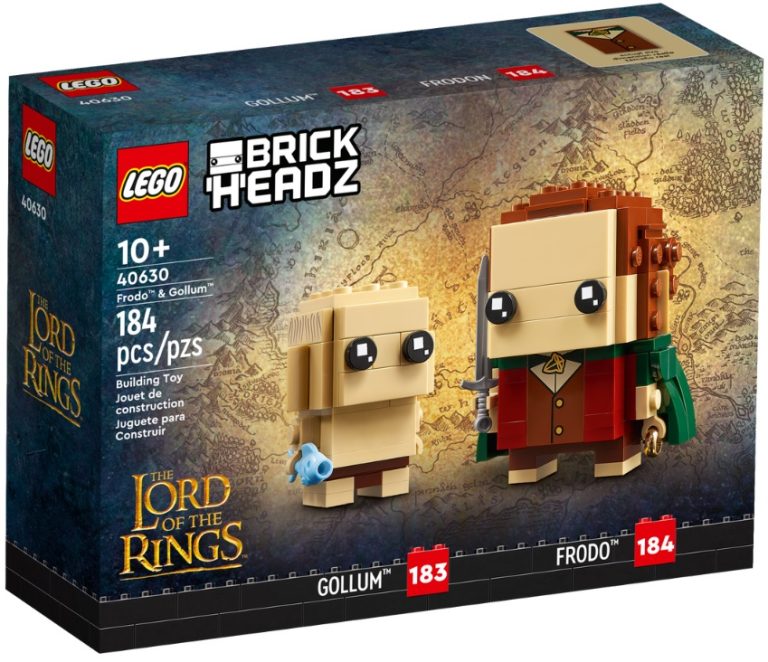 LEGO BrickHeadz Lord of the Rings 40630 Frodo & Gollum January 2023 Release Date Front Box