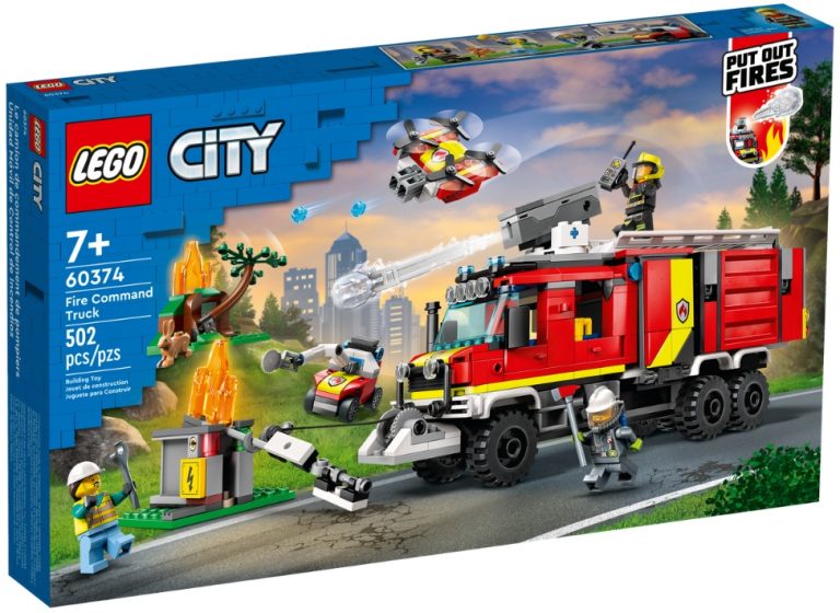 LEGO City 60374 Fire Command Truck January 2023 Release Date Front Box
