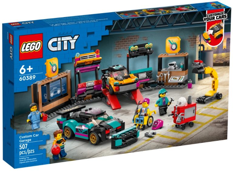 LEGO City 60389 Custom Car Garage January 2023 Release Date Front Box