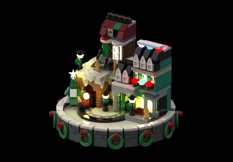 LEGO IDEAS Holiday Village Train Project Creation by United Bricks of America Achieves 10 000 Supporters