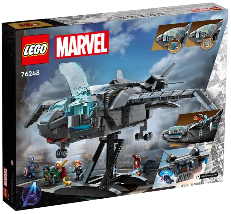 LEGO Marvel 76248 The Avengers Quinjet January 2023 Release Date Back Box