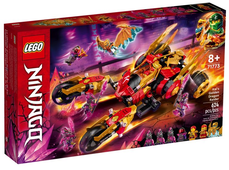 LEGO Ninjago 71773 Kai’s Golden Dragon Raider Front Box