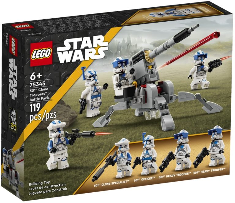 LEGO Star Wars 75345 501st Clone Troopers Battle Pack January 2023 Release Date Front Box