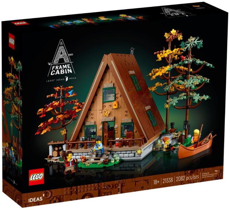 18+ LEGO IDEAS 21338 A-Frame Cabin February 2023 Release Date Front Box