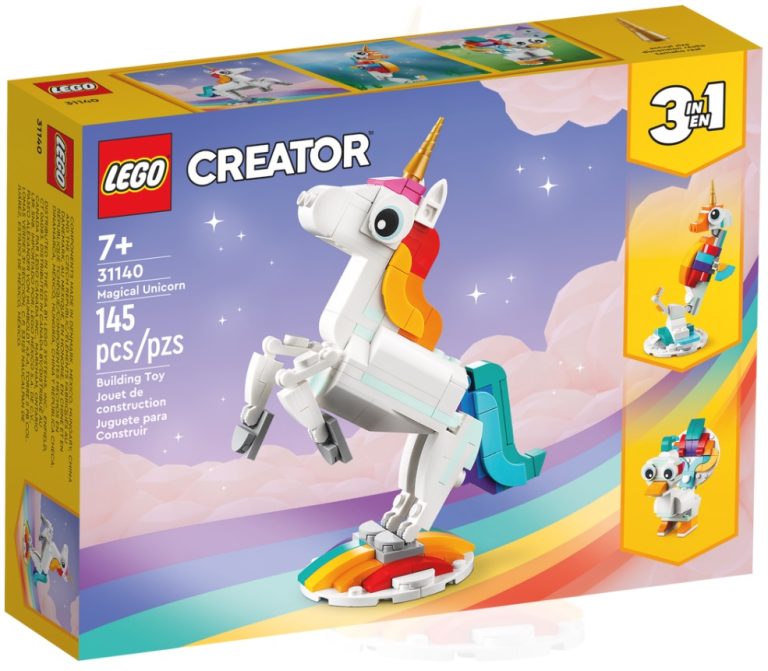 LEGO Creator 3in1 31140 Magical Unicorn March 2023 Release Date Front Box