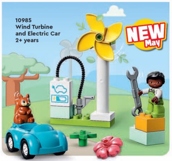 LEGO Duplo 10985 Wind Turbine and Electric Car Set Images (May 2023 Release  Date) - Toys N Bricks