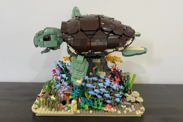 LEGO IDEAS Baby Green Sea Turtle Kinetic Project Creation by QuaintWolf082 Achieves 10 000 Supporters