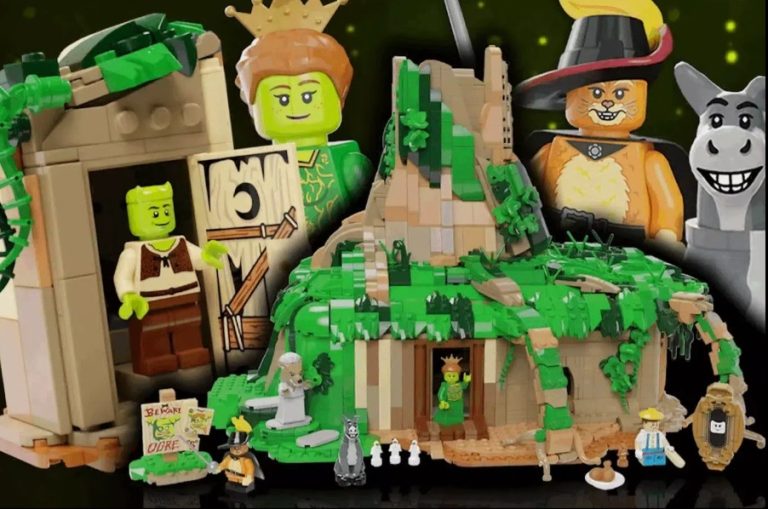LEGO IDEAS Shrek's Swamp 20th Anniversary Project Creation by The Real Ashnflash Achieves 10 000 Supporters