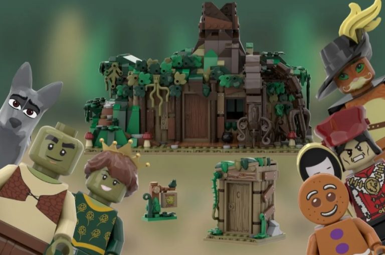 LEGO IDEAS Shrek's Swamp Project Creation by danielbradleyy Achieves 10 000 Supporters