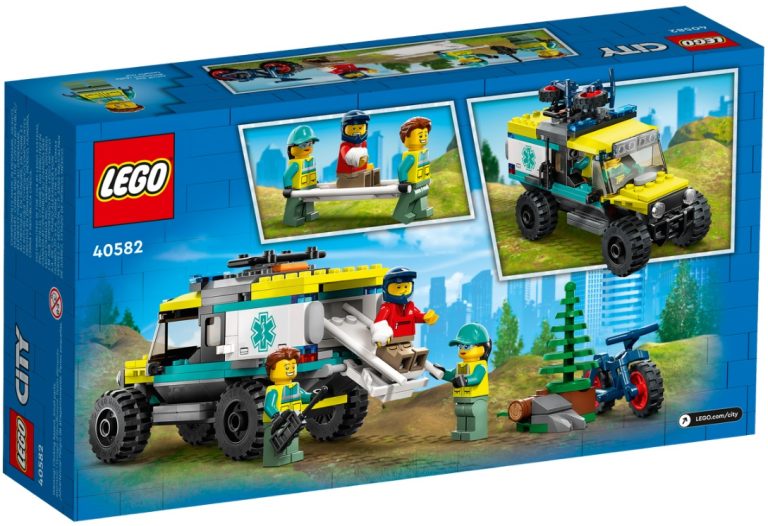 LEGO City 40582 4x4 Off-Road Ambulance Rescue 2023 GWP Gift with Purchase Promotion Back Box