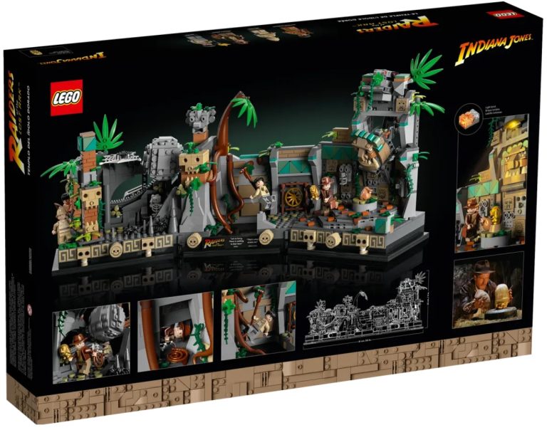 18+ LEGO Indiana Jones 77015 Temple of the Golden Idol April 2023 Release Date Back Box