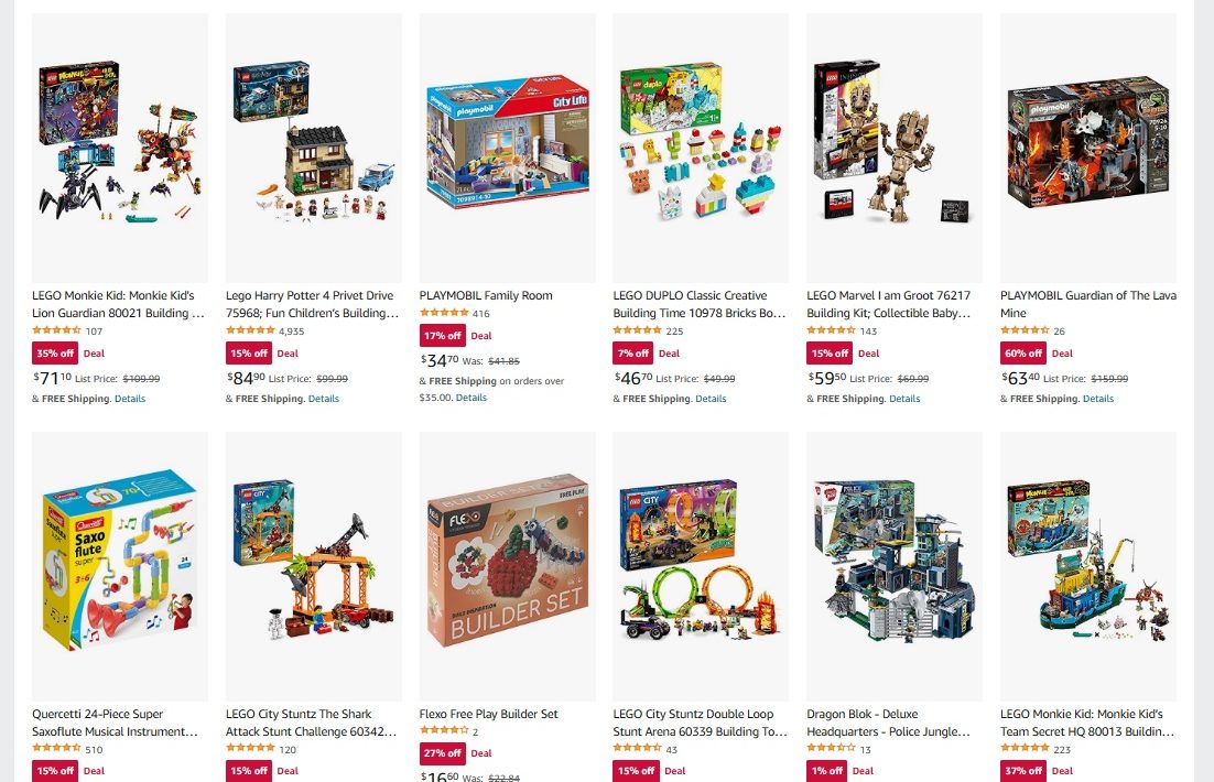 Amazon canada lego 2025 sale