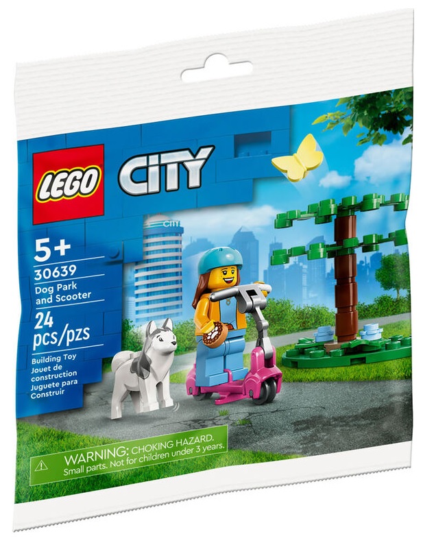 LEGO City 30639 Dog Park and Scooter 2023 Set Polybag Packaging