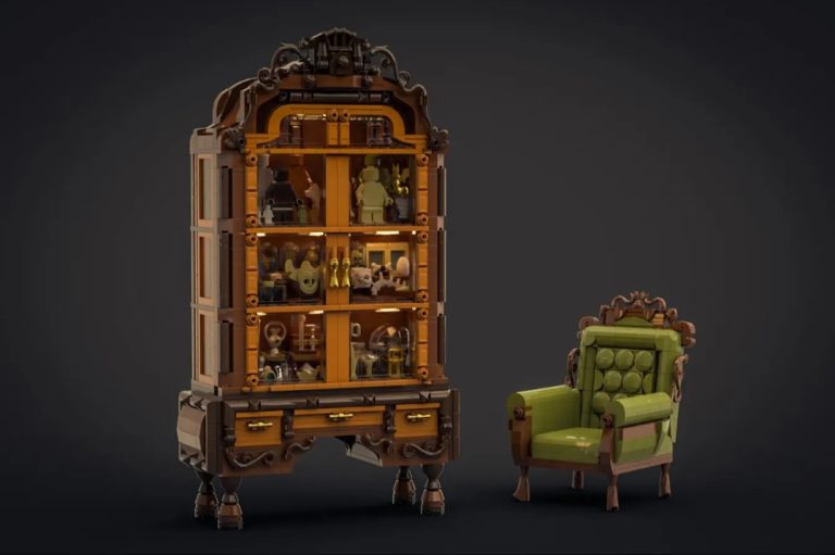 LEGO IDEAS Antique Cabinet Project Creation by terauma Achieves 10 000 Supporters