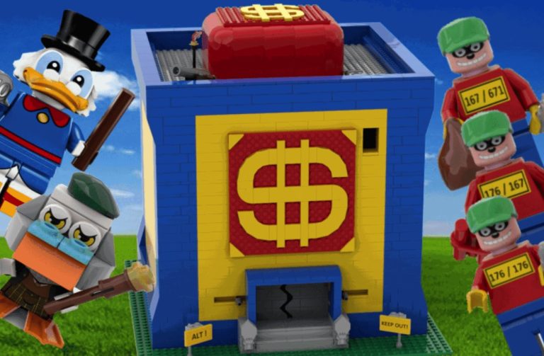 LEGO IDEAS Ducktales The Money Bin Project Creation by sxavalentine Achieves 10 000 Supporters