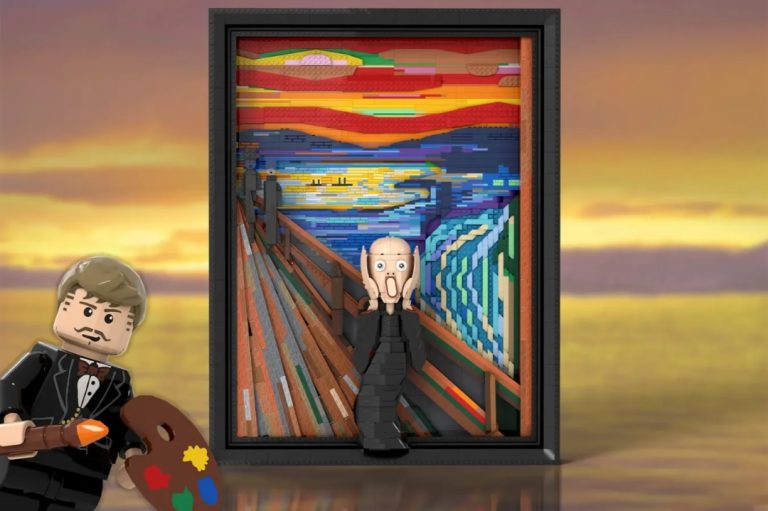 LEGO IDEAS The Scream Project Creation by Spacemanship Achieves 10 000 Supporters