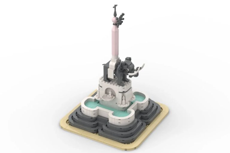 LEGO IDEAS U Liotru - Elephant Fountain - Cantania Project Creation by giovannimirulla