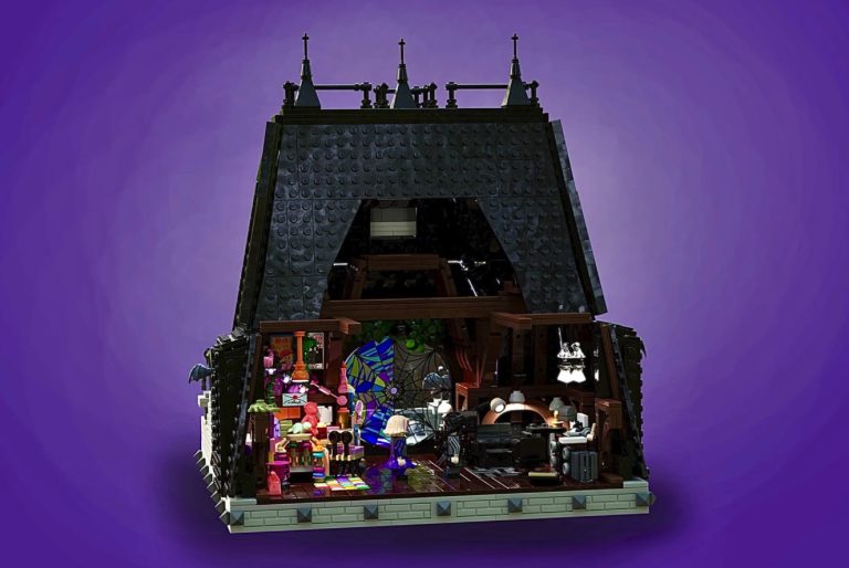 LEGO IDEAS Wednesday Welcome To Ophelia Hall Project Creation by Brickmax. Achieves 10 000 Supporters