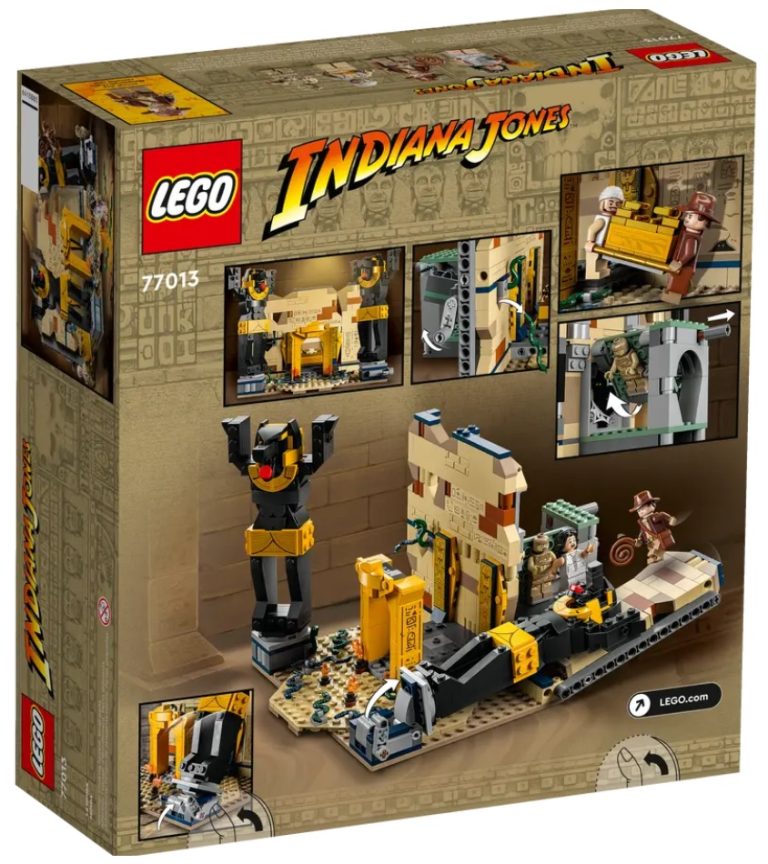 LEGO Indiana Jones 77013 Escape from the Lost Tomb April 2023 Release Date Back Box