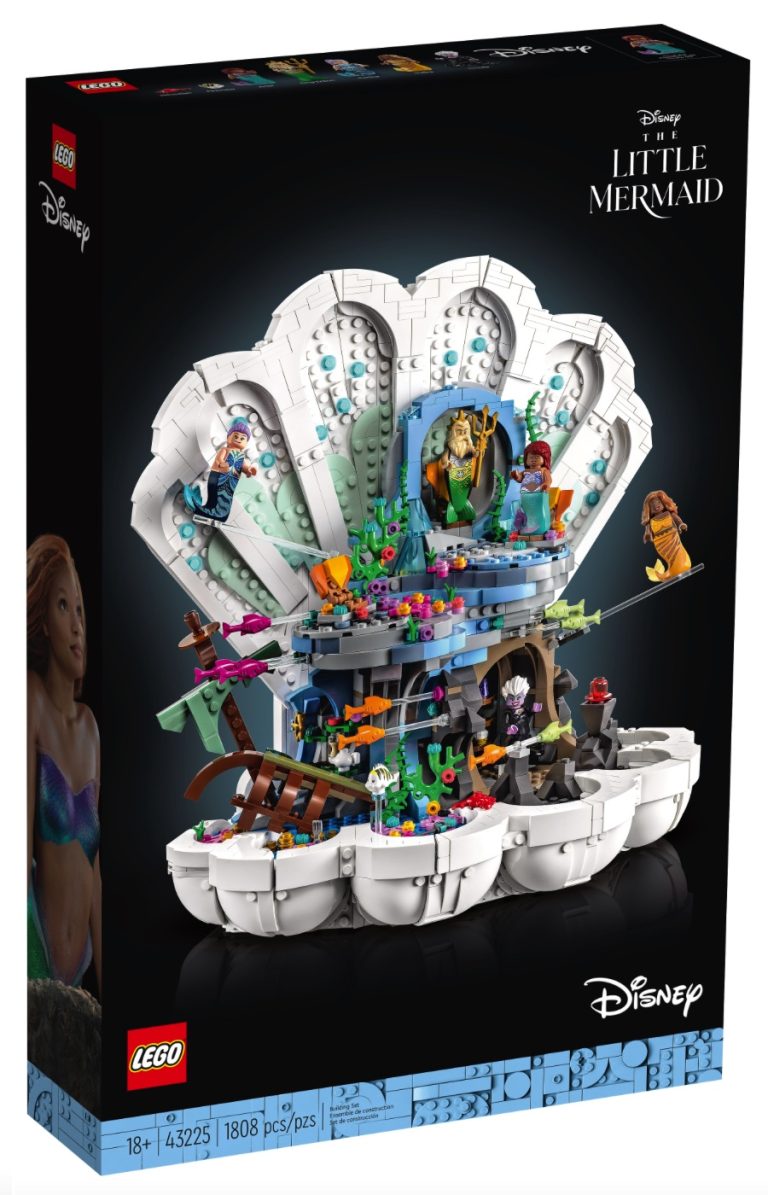 18+ LEGO Disney 43225 Little Mermaid Royal Clamshell May 2023 Release Date Front Box