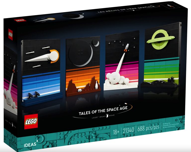 18+ LEGO IDEAS 21340 Tales of the Space Age May 2023 Release Date Front Box