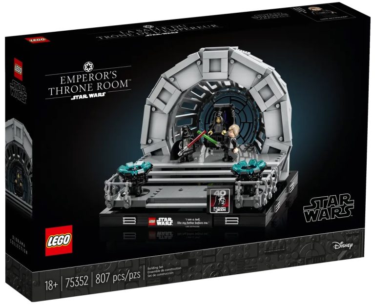 18+ LEGO Star Wars 75352 Emperor's Throne Room Diorama May 2023 Release Date Front Box