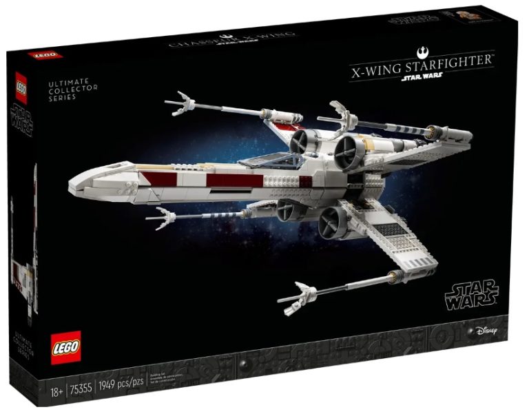 18+ LEGO Star Wars UCS 75355 X-Wing Starfighter Ultimate Collector Series May 2023 Release Date Front Box