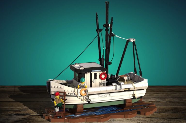 LEGO IDEAS Small Shrimping Boat Project Creation by Adwind Achieves 10 000 Supporters