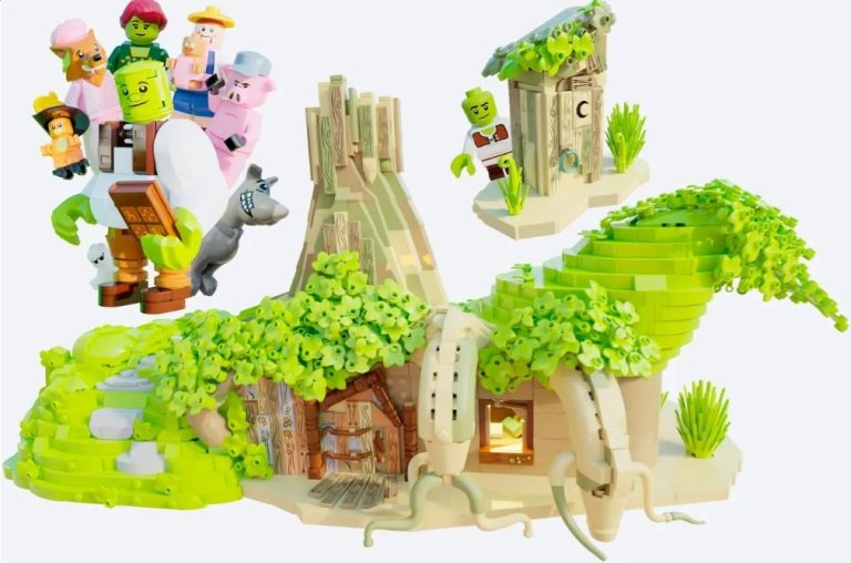 LEGO IDEAS Dreamwork's Shrek Swamp Project Creation by Pedro_RuizMx Achieves 10 000 Supporters 2023