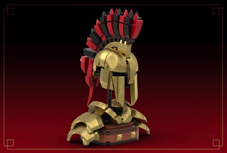 LEGO IDEAS Spartan Helmet of Leonidas Project Creation by Delusion Brick Achieves 10 000 Supporters