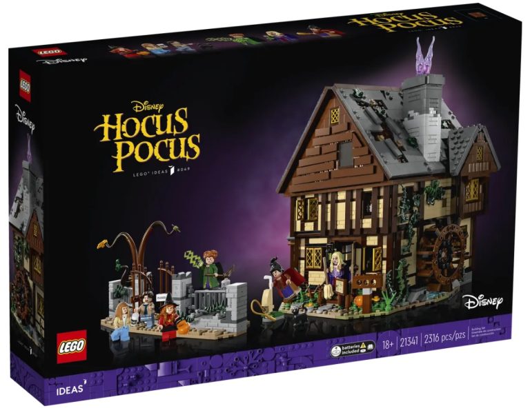 18+ LEGO IDEAS 21341 Disney Hocus Pocus The Sanderson Sisters' Cottage July 2023 Release Date Front Box